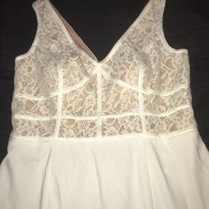 A white heavy dress.